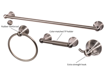 Load image into Gallery viewer, Fayer Collection 4-Piece Bath Hardware Accessory Set