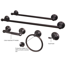 Load image into Gallery viewer, Robiki Collection 4-Piece/5-Piece Bath Hardware Accessory Set