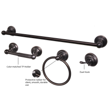Load image into Gallery viewer, Robiki Collection 4-Piece/5-Piece Bath Hardware Accessory Set