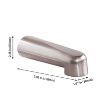 Load image into Gallery viewer, 7" Non-Diverter Tub Spout