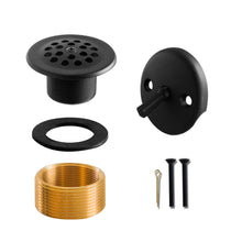 Load image into Gallery viewer, Bathtub Drain Kit - Trip Lever Overflow Plate and Bath Drain