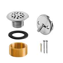 Load image into Gallery viewer, Bathtub Drain Kit - Trip Lever Overflow Plate and Bath Drain